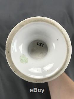 Très Rare! Nippon Wedgwood Jasperware 10-1 / 2 Vase Vert Couronne No 47