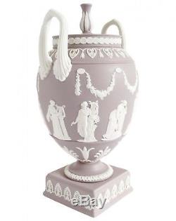 Urne Grecque Wedgwood Rare Vase Urne Jasperware Lilas