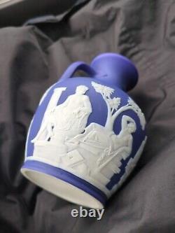 Urne en jaspe bleu vintage de Wedgewood