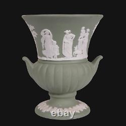Urne miniature en jaspe vert Wedgwood antique victorien 1875 8,5 cm