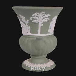 Urne miniature en jaspe vert Wedgwood antique victorien 1875 8,5 cm