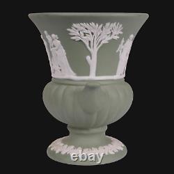 Urne miniature en jaspe vert Wedgwood antique victorien 1875 8,5 cm