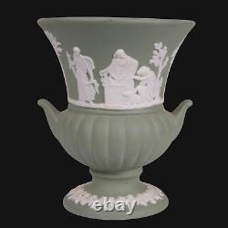 Urne miniature en jaspe vert Wedgwood antique victorien 1875 8,5 cm