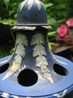 Urne/vase en jaspe bleu foncé du XVIIIe siècle de Wedgwood Adams à restaurer pour le musée