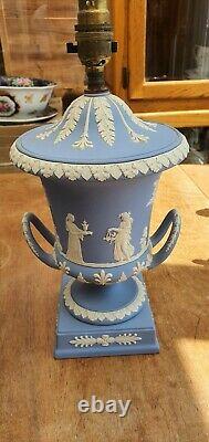 Urnes/lampes Bleues Wedgewood Jasperware X 2 1970 /71