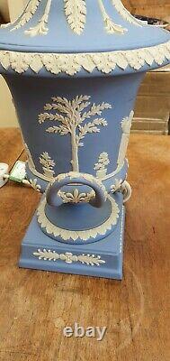 Urnes/lampes Bleues Wedgewood Jasperware X 2 1970 /71