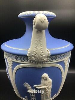 Vase D'urne Couvert De Jasperware Très Délicat, Adams Tunstall, Angleterre