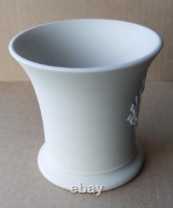 Vase DAFFODIL en Jasperware Wedgwood LIGHT TAUPE BROWN ÉBLOUSSANT