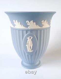 Vase Grec en Jasperware Bleu Wedgwood