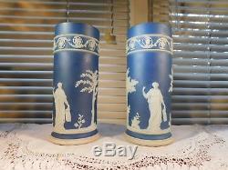 Vase Portland Jasper Des Années 1800 Colonne Spill Vases Antique Porcelaine