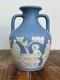 Vase Portland En Jasperware Bleu Clair Wedgwood 18 Cm Cameo Classique