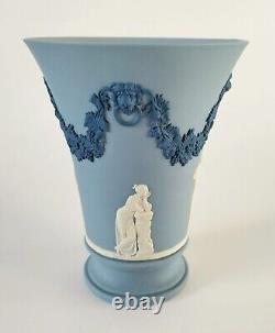 Vase Tricolore en Jasperware de Wedgwood avec Tête de Lion et Guirlande