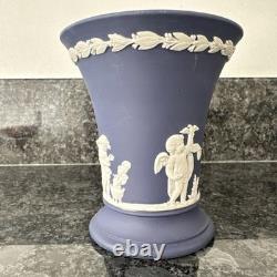 Vase Wedgwood Jasperware rose, bleu marine et sarcelle x 3, très bon état