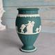Vase Wedgwood Vert Sapin Jasperware 1re Qualit&eacute; Excellent