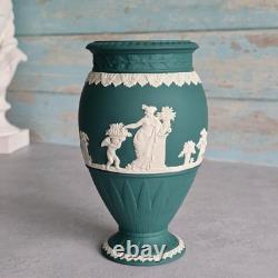 Vase Wedgwood vert sapin Jasperware 1re qualité excellent