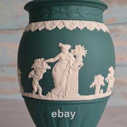 Vase Wedgwood vert sapin Jasperware 1re qualité excellent