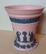 Vase &agrave; Fleurs Large Wedgwood En Jasper Basalt Terracotta Et Noir 1957