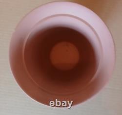 Vase à fleurs LARGE en jaspe TERRACOTTA et NOIR Wedgwood 1957