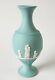 Vase à Pied En Jaspe Turquoise Wedgwood