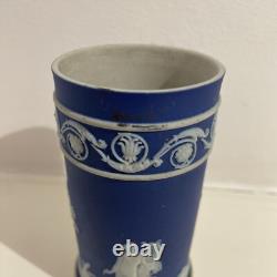 Vase à renverser Arcadian en jaspe bleu cobalt de Wedgwood vintage