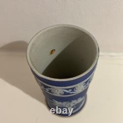 Vase à renverser Arcadian en jaspe bleu cobalt de Wedgwood vintage