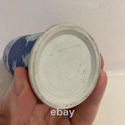 Vase à renverser Arcadian en jaspe bleu cobalt de Wedgwood vintage