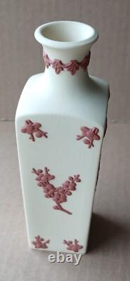 Vase bouteille en jaspe Wedgwood jaune et terre cuite Prunus
