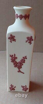 Vase bouteille en jaspe jaune et terracotta Wedgwood Prunus