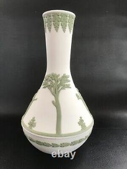 Vase en grand format en jaspe blanc de Wedgwood en excellent état