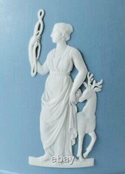 Vase en jaspe Wedgwood bleu Neptune abondant Maître des Océans rare