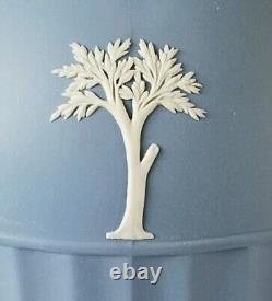 Vase en jaspe Wedgwood bleu de 10 pouces