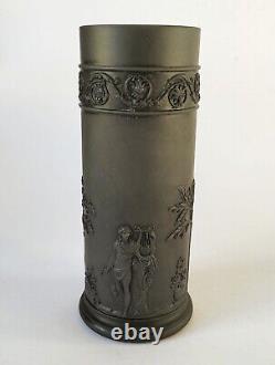 Vase en jaspe noir de Wedgwood Basalte 6 1/2 pouces