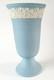 Vase En Jasperware Wedgwood Bleu, 9 1/2 Pouces
