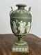 Vase En Urne Vert à Double Anse En Jaspe Wedgwood