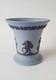 Vase Trompette En Jasperware Wedgwood Jasper Bleu Et Portland Bleu Quatre Saisons