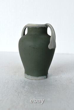 Vases en urne grecque en jaspe vert antique de Thomas Wedgwood extrêmement rare 1880 C