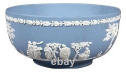 Vintage Wedgwood Bleu Sacrifice Jasper Ware Figures 8 Ouvrez Centerpiece Bowl