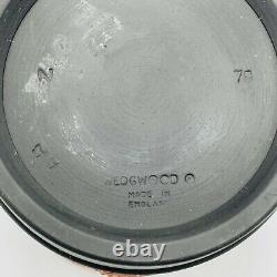 Vintage Wedgwood Collection Égyptienne Pot De Fleurs Black Basalt Jasperware