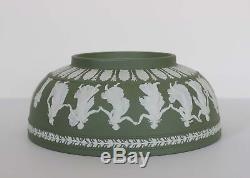 Vintage Wedgwood Jasperware 10 Bowl Sauge Vert Heures De Danse Angleterre 1956