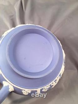 Vintage Wedgwood Jasperware Light Blue Classique Chérubin Putti Relief Théière