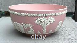 Vintage Wedgwood Pink Jasperware Grand Bowl Rare