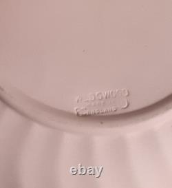 Vtg Grand Bol à Poudre en Jasperware Wedgwood Rose avec Couvercle Heures Dansantes Rare