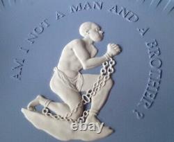 Wedgwood Anti Slavery Plaque Ovale Ne Suis-je Pas Un Homme Et Un Frère Jasperware Boxed