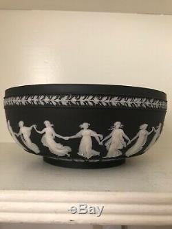 Wedgwood Antique Noir Plein Jasperware Heures De Danse 10 Bowl C 1866-1891