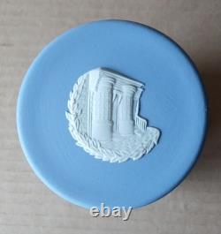 Wedgwood BLEU Jasperware Heures Dansantes FRIBOURG & TREYER Pot Couvert RARE