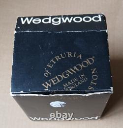 Wedgwood BROWN TAUPE FONCÉ Jasperware Petite Boîte à GINGEMBRE avec Couvercle Rare