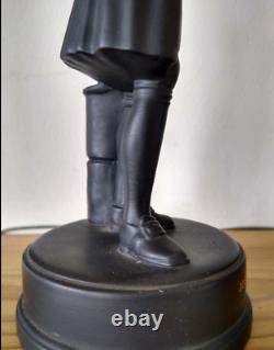 Wedgwood Black Basalt Figure De Josiah Wedgwood 1972. Édition Limitée Numéro 581