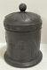 Wedgwood Black Basalt Jasperware Lidded Olympus Ou Tobacco Jar Round Conteneur
