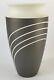 Wedgwood Black Jasperware Symmetry / Vase Spiral 7 Pouces