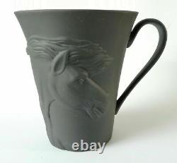 Wedgwood Black Jasperware The Frightened Horse Mug/beaker George Stubbs